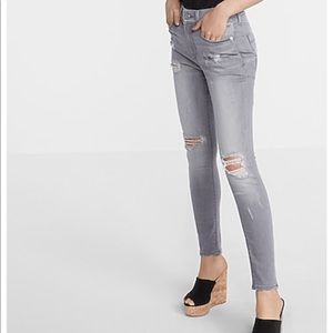 Express super soft jeans size 0R light grey